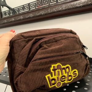 Tim Biebs Brown Corduroy Belt Bag Tim Hortons collectable